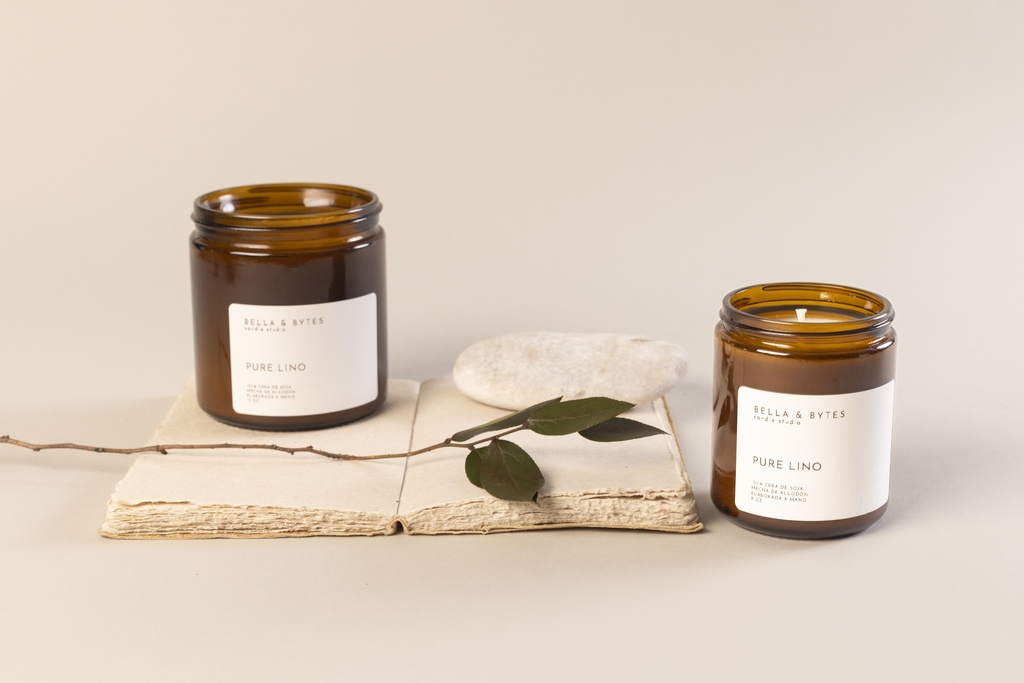 VELA DE SOJA PURE LINO