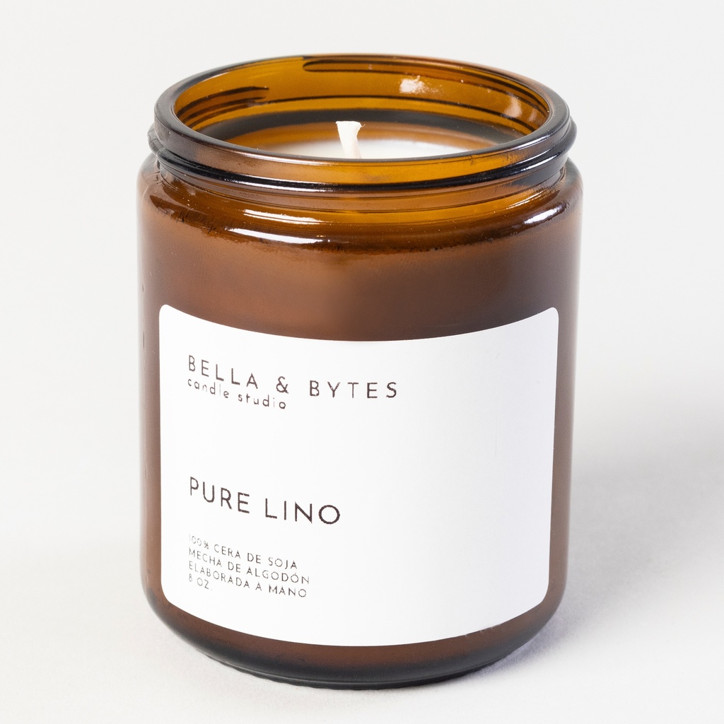VELA DE SOJA PURE LINO